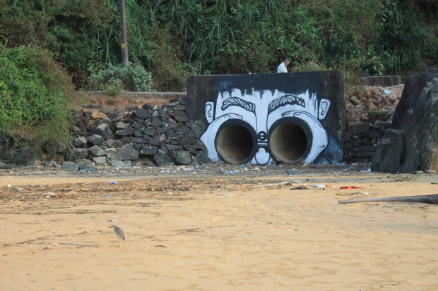 big brother is watching you on Gokarna beach